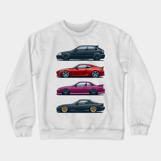 JDM legends Crewneck Sweatshirt by Markaryan